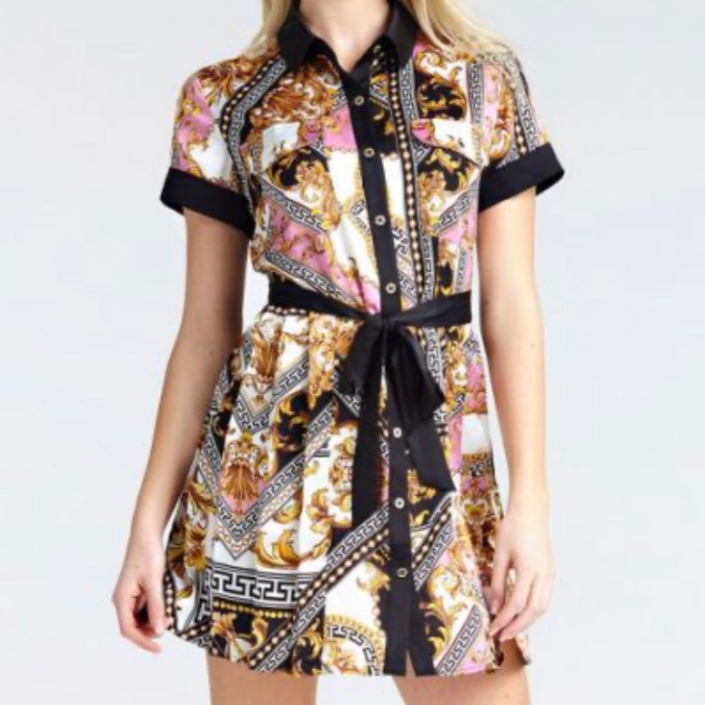 Marciano Baroque printed shirt dress